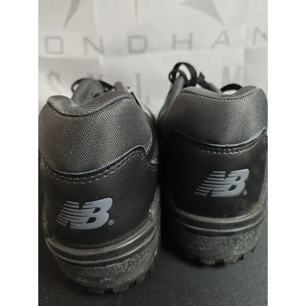 New Balance Mens Size 13 550 Black Triple Black Leather Sneakers BB550BBB NWT